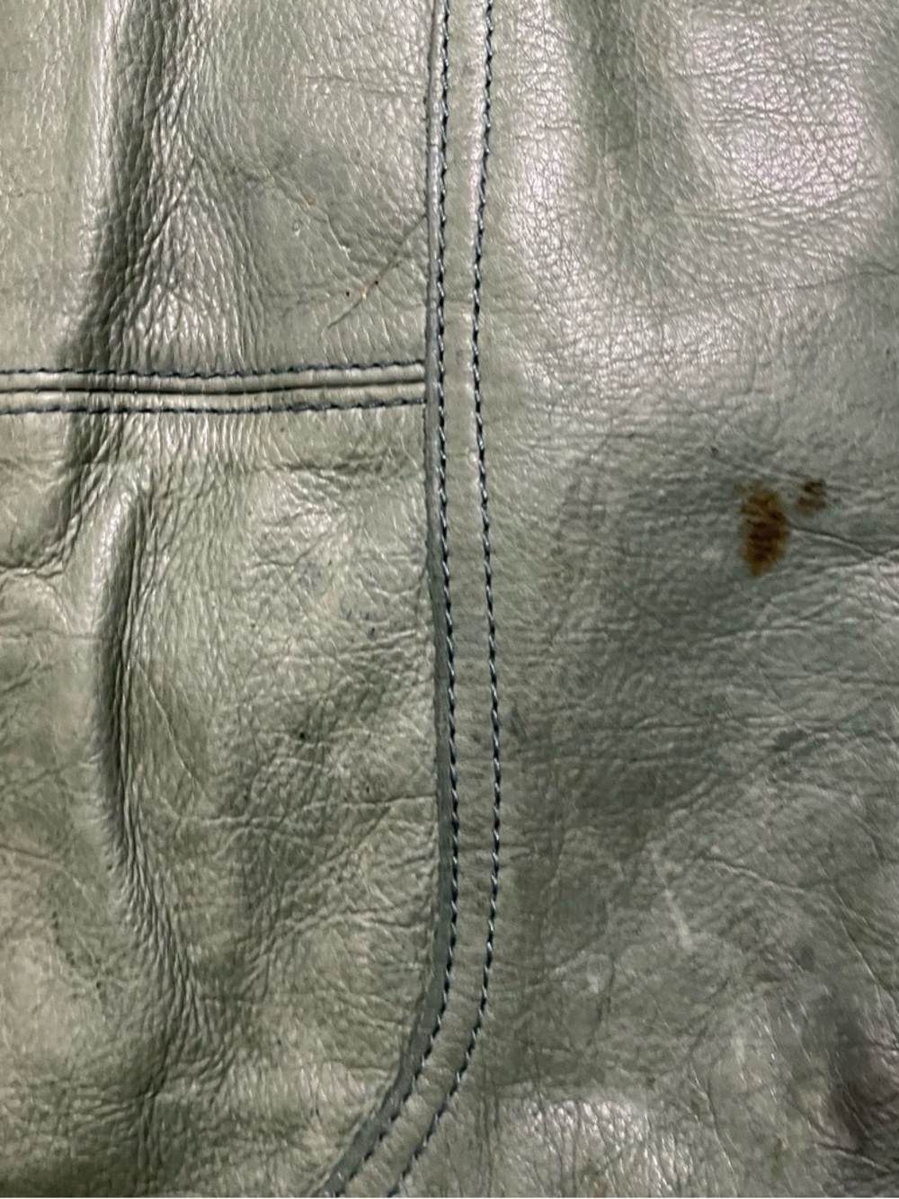 Maurizio Taiuti Sage Green Leather Crossbody Tote - Picture 15 of 15